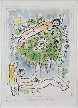 Marc Chagall Painting - Un árbol en flor contemporáneo Marc Chagall